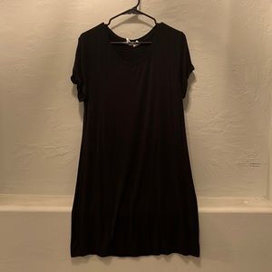 Solid Black TShirt Dress
